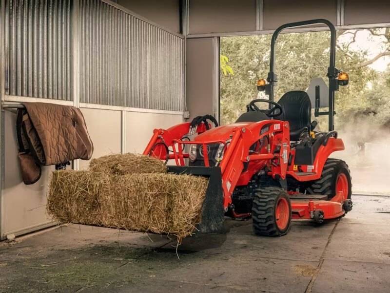 High-Performance Lawn Care in Action Professional lawn care with a heavy-duty gas mower.