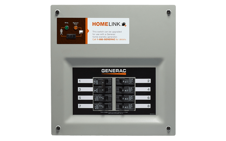 Generac HomeLink™ 50 amp Manual Transfer Switch 9854